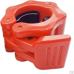 MERISHOPP® 2X Dumbbell Clamp Collars Barbell Lock Gym Weight Bar Clip Red|Sporting Goods | Fitness Running & Yoga | Strength Training | Barbells & Attachments-image-34