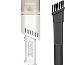 UJEAVETTE Handheld Wired Car Vacuum Cleaner Strong Suction Power for Chair Carpet White-image-4