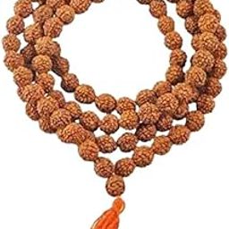Rudraksha Mala 108 Beads Original Panchmukhi, Authentic Rudraksha Chain for Men, Spiritual Japa Mala 108 Beads Prayer-image-63