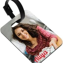 exciting Lives - Personalized Photo Luggage Tag with Name - Gift for Birthday, Anniversary, Trip, Gift for Brother, Sister, Father, Mother, Friends, Traveler - MDF Wood-25