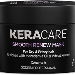 Godrej Professional Keracare Smooth Renew Mask (200g) | Manages dryness and frizz | Enriched with Macadamia Oil & Hydrolyzed Wheat Protein-69