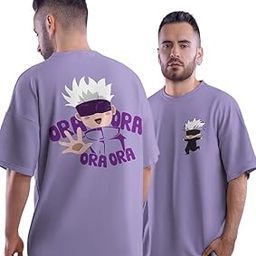 Jujutsu Kaisen Ora Ora Gojo Satoru Anime Oversized T-Shirt-image-67