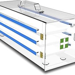 Otica Formalin chamber 21 inch with 3 trays Premium Quality with 5 mm thick Material-image-39