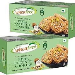 Wheafree Gluten Free Pista Coconut Cookies - Pack of 2 (200g each) No Maida | Best Tea Time Snacks | 100% Vegetarian and Wholesome Ingredients-image-11
