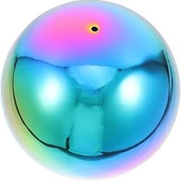 ifundom Stainless Steel Round Ball Mirror Polished Hollow Sphere Colorful Decorative Garden Globe for Home Use Durable Metal Ball for Gazing and Outdoor Decor-image-58