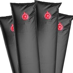 1-3804-BLK-04 Heavy-Duty 16 Gauge 4-Foot Single Chamber Winter Water Bag for Swimming Pool Covers, 4 Pack, Black-image-14