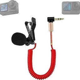 Noise Canceling Elastic Short Wire Auxiliary Microphone for Motovloggers | Compatible with All Action Camera Hero 7/8/9/10/11/12/13 Media-Mod/Mic Adapter TRS 3.5MM Jack | Mic for Helmets-image-3