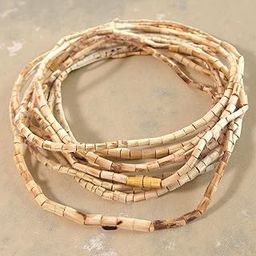 HICKORY Patli Tulsi Mala | 100% Natural Thin Tulsi Wood Beads Rosary | Japa, Meditation & Spiritual Healing Krishna Japa Mala 108 Beads-image-37