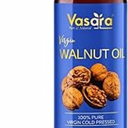 VASARA 100% Cold Pressed Walnut Oil (Akhrot Ka Tel)-100ml | Unrefined and Unfiltered | Pure and Virgin grade |Rich in Omega-3 & Antioxidants | Ideal for thyroid massage, Face Skin & Hair Care (100ml)-image-54