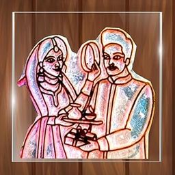 LIPIKA Mehandi Karwa Chauth Husband and Wife Henna Designs Figure Stencil Tools for Your Beautiful Moments. (1 Piece : Size: 3 X3 Inch)-image-38