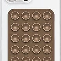 Bold Byte Phone Holder Suction Phone Case | Suction Mobile Case, Anti-Slip Silicone Sticky Pads, Multipurpose Hands-Free Mount for Selfies, Videos, Shower, Car Dashboard (Brown)-image-4
