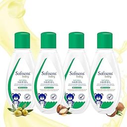 Softsens Baby - Natural Hair Oil | Enriched With Natural Oils of argan | Free from parabens, sulfates and harmful chemicals (Pack of 4)-20