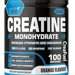 Canada Nutrition Creatine Monohydrate Powder, CreaFuel Energy Drink for High Intensity Training, Muscle Growth, 100% Pure Micronized Creatine Powder For Energy & Endurance | Gain Lean Muscles, Improve Performance and Strength and Support Workout Recovery [300g, 100 Servings, Orange]-image-93