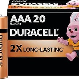 Duracell Alkaline AAA Batteries, Pack of 20-29
