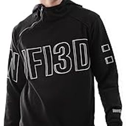 Men's Cotton Regular Fit Typography Overhead Hooded Sweatshirt-image-7