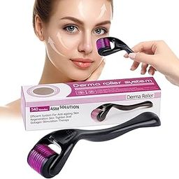 Roller For Hair And Beard Regrowth 540 Micro 0.5MM Titanium Alloy Needles Reduces Hair Fall & Stimulates Hair Follicles, Safe and Effective Easy to use | Skin Care Men and Women-image-75