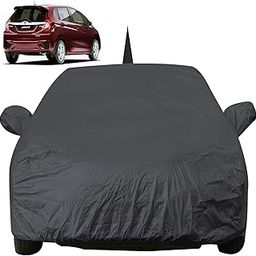 Jazz Dustproof Car Cover with Mirror & Antenna Pockets, Grey Color, Taffeta Polyster,Triple Stitched, Compatible with Honda Jazz Car Cover (2015 to 2024), Jazz Car Accessories-image-36