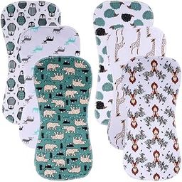 6 Pack Cotton Baby Burp Cloths Extra Absorbent Soft for Baby Boys and Girls Spit Up Cloth (Multi-Color)-image-52