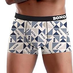 BONO Mens Underwear || Soft Nylon Printed Trendy Trunk || Ultra Soft & Breathable-55