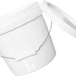 Alipis Plastic Barrel Sand Bucket Portable Water Bucket Lid Water Container for Farm Buckets Camping Pail Portable Bucket Gardening Water Bucket Car Handle Sealed Bucket Oil Barrel White, Medium-image-11