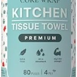 Core Wrap Kitchen Tisseus Towel | Heavy-Duty Oil & Water Absorption | Ideal for Cooking, Cleaning & Wiping | Pack Of 5-image-47
