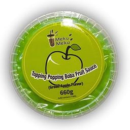 Meku Meku Popping Boba Delicious Green Apple Flavour Juice 660g (Imported)-image-84