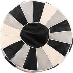 Creations Unstuffed Pouf Cover Foot Rest Cover Foot Stool for Entryway Bedside Bedroom Round-image-13