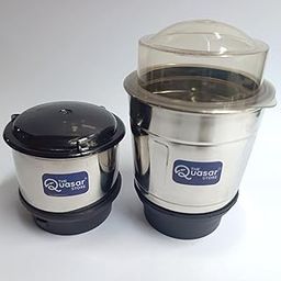 THE Quasar STORE® Mixer Grinder Chutney Jar (250ml 600ml) Compatible for Bajaj GX1, GX3, GX4, GX8, GX3501, GX3701, GX4701, GX3000, GX400, GX3, 702,Twister Deluxe,Twister,Bravo Dlx-0