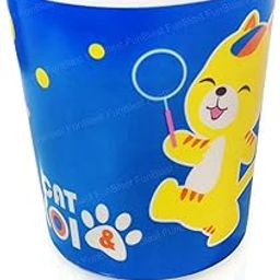 FunBlast Bamboo Fiber Milk Mug for Kids, Cartoon Milk Mug for Kids, Drinking Mug for Kids, Milk Mug for 3 to 5 Years Old Kids, Milk Mug for Baby & Toddlers - 210 ML (Blue)-image-19