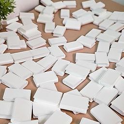 DIY Mini Blank Books Pack of 100 Ideal for Crafts, Anxiety Bookshelf, Mini Furniture, Miniature Bookshelf Decor, (Scale - 100:1:12, 1/12)-image-19