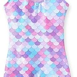 Leotards for Girls Gymnastics Toddler Dance Biketards Mermaid Unicorn Athletic Dance Wear Shiny Rainbow Blue Hotpink-image-72