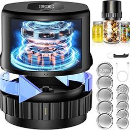 mason genie vacuum sealer kit，electric mason jar vacuum sealer One click start stop，Used for food storage vacuum sealer for jars，mason jar vacuum sealer kit suitable for wide mouth and regular mouth-5
