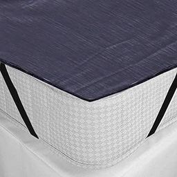 Kuber Industries Self Design PVC Waterproof King Size Mattress Protector/Baby Plastic Sheet Protector (78"x72", Grey, CTKTC34039)-94