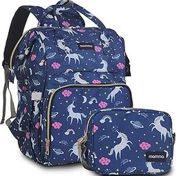 MAMMA Polyester Diaper Bag For Mothers For Travel | Baby Bag For Mother Travel, Hospital Bag For Delivery Women Includes Small Diaper Handbag For Day Outings with 9 Month Warranty, Blue-31