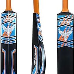 VICTORY Turf Cricket Bat for Adults Hard Plastic Bat Full Size Tennis Cricket Bat for Mens Plastic Cricket Bats with Grip for Soft Cricket Ball, Gully Cricket, Tournament Match - Black/Blue (Size-8)-image-70