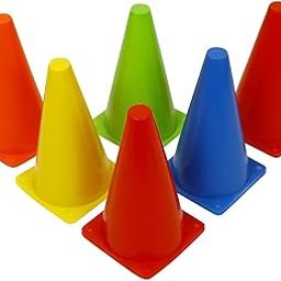 Vivi5 Agility Marker Cone 9 inch Set of 10 pc | Football Marker Cone for Boundary Multi Color-27