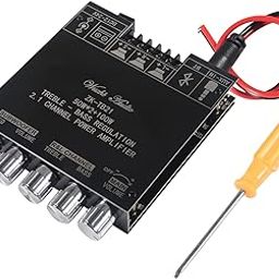 Diitao ZK-TB21 2.1 Channel Amplifier Board with Treble and Bass Control DC 12-24V Audio Power Amplifier Module-image-95
