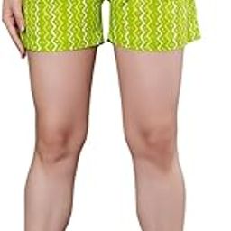 Womens Cotton Jaipuri Print Full Elaticated 2 Side Pockets Regular Wear Shorts-image-21