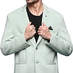 showoffff SHOWOFF Men's Sea Green Slim Fit Single-Breasted Blazer EX-MettyA_Seagreen-picture-32