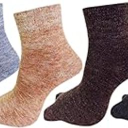 Women's Woolen Ankle Length Multicolored Socks (Pack of 4 Pairs) -A-image-35