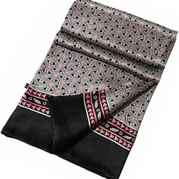 Mens 100 Silk Scarves Fashion Neck Scarf Double Layer Smooth Business Casual Formal-image-59