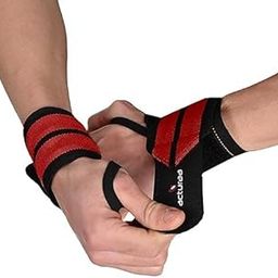acturaa Wrist Supporter for Gym |Wrist Band for Gym Men & Women |Hand Band |Grip & Wrist Support Sports Straps for Gym, Weightlifting - Red Pair-image-26