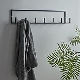 Indian Decor 48393 Metal Hanger Metal Wall Coat Rack - Coat Rack, Coat Hook, Towel Rack, Wall Mount Towel Hanger, Wall Decor - Black-image-87