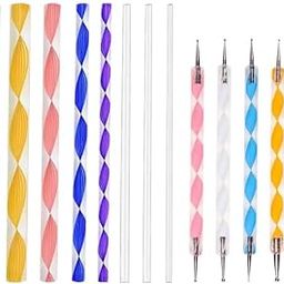 Levin 13 Piece Mandala and Acrylic Dotting Tool Set Embossing Stylus for Pottery Ceramic and Polymer Clay-27