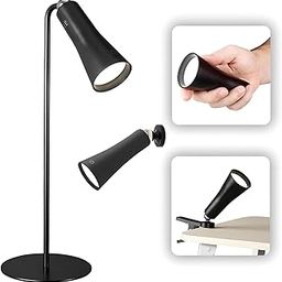 DHARNIX Table Lamp for Study with Multiple Attachments Desk Lamps for Students 4 in 1 Rechargeable Desk Light with Powerful Neodymium Magnets & Adjustable Brightness Reading Lamp (Multicolour)-3