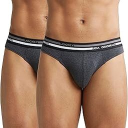 US49 Men's Super Combed Cotton Solid Brief with Ultrasoft Waistband (Pack of 2)-image-34