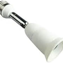 E27 to E27 Light Lamp Socket Flexible Extension Adapter Converter, 10 cm, Durable, White-image-79