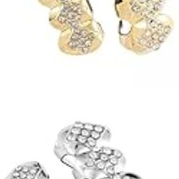 SAZ DEKOR Hip Hop Grills Diamante Plated Removable Punk for Cosplay 2 Set-image-7