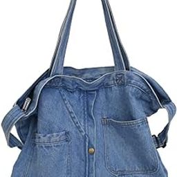 Shoulder Bag for Women Denim Crossbody Hobo Bag Casual Lightweight Handbag for Work Travel-28