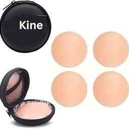 Reusable Silicone Nipple Covers, Adhesive Pasties for Women, 2 Pairs Beige-image-52
